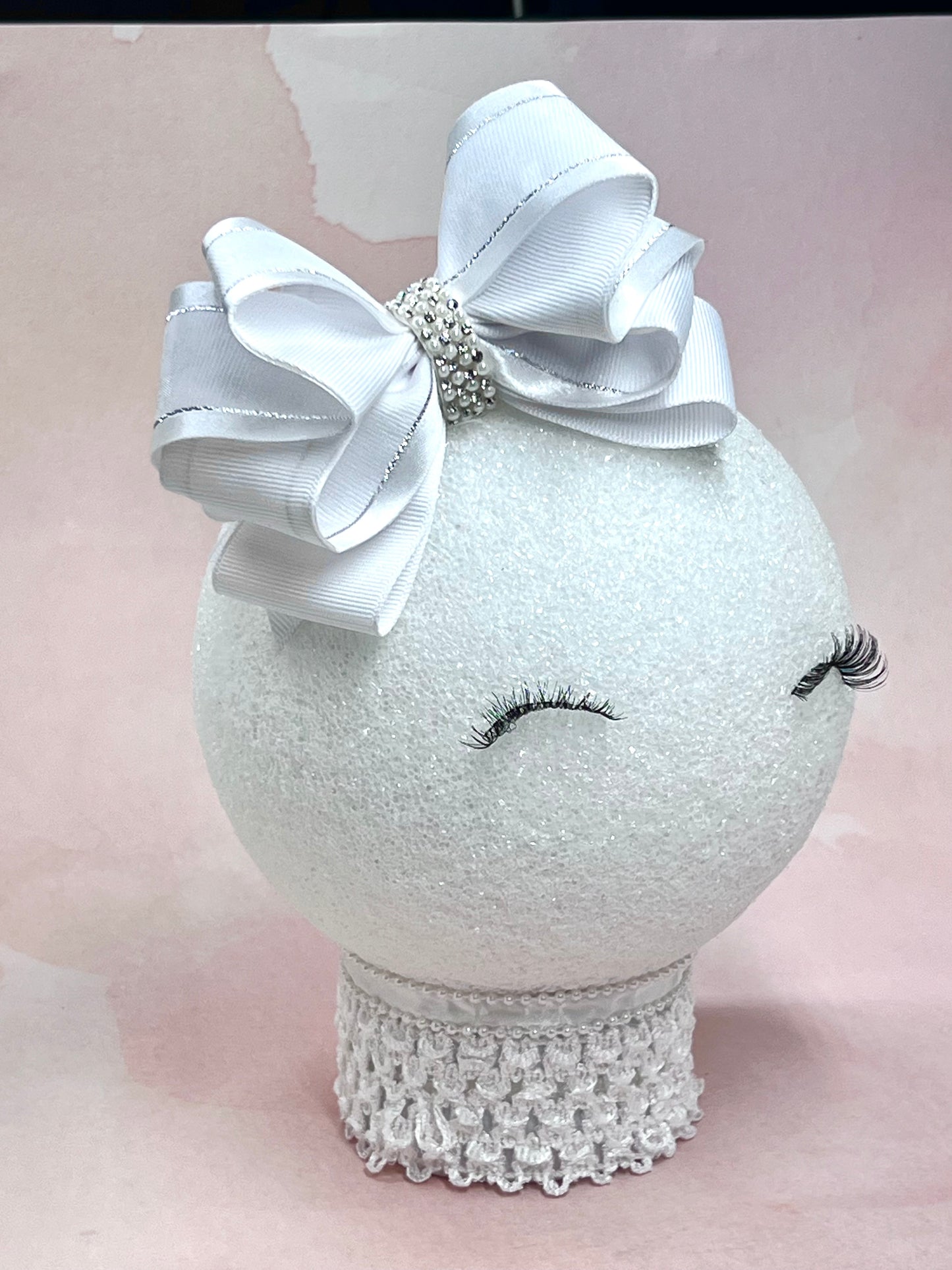 Classic White Satin and Organza Double Hair Clips Bow for Little Girls – Wedding Hair Clips - Perfect for Weddings and Special Events.