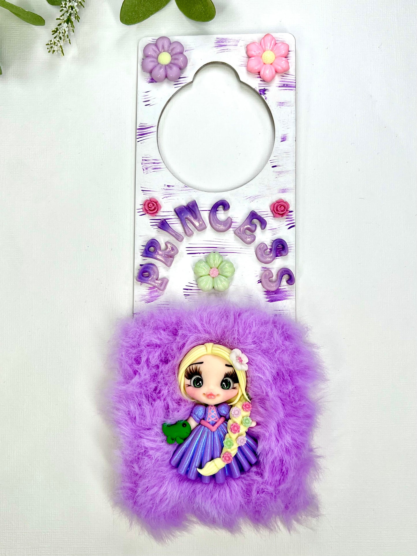 ✨  Door Holder Decorated, transform any door into a fairytale entrance with our adorable handmade clay doll door hangers. Perfect for little princesses, these unique creations bring magic and charm to any room.